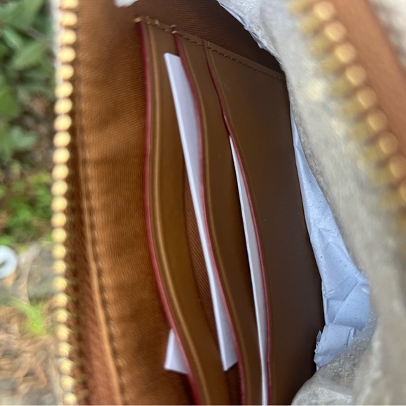 Coach Swinger Bag 20 With Chain In Crystal Signature Jacquard - Picture 11 of 12